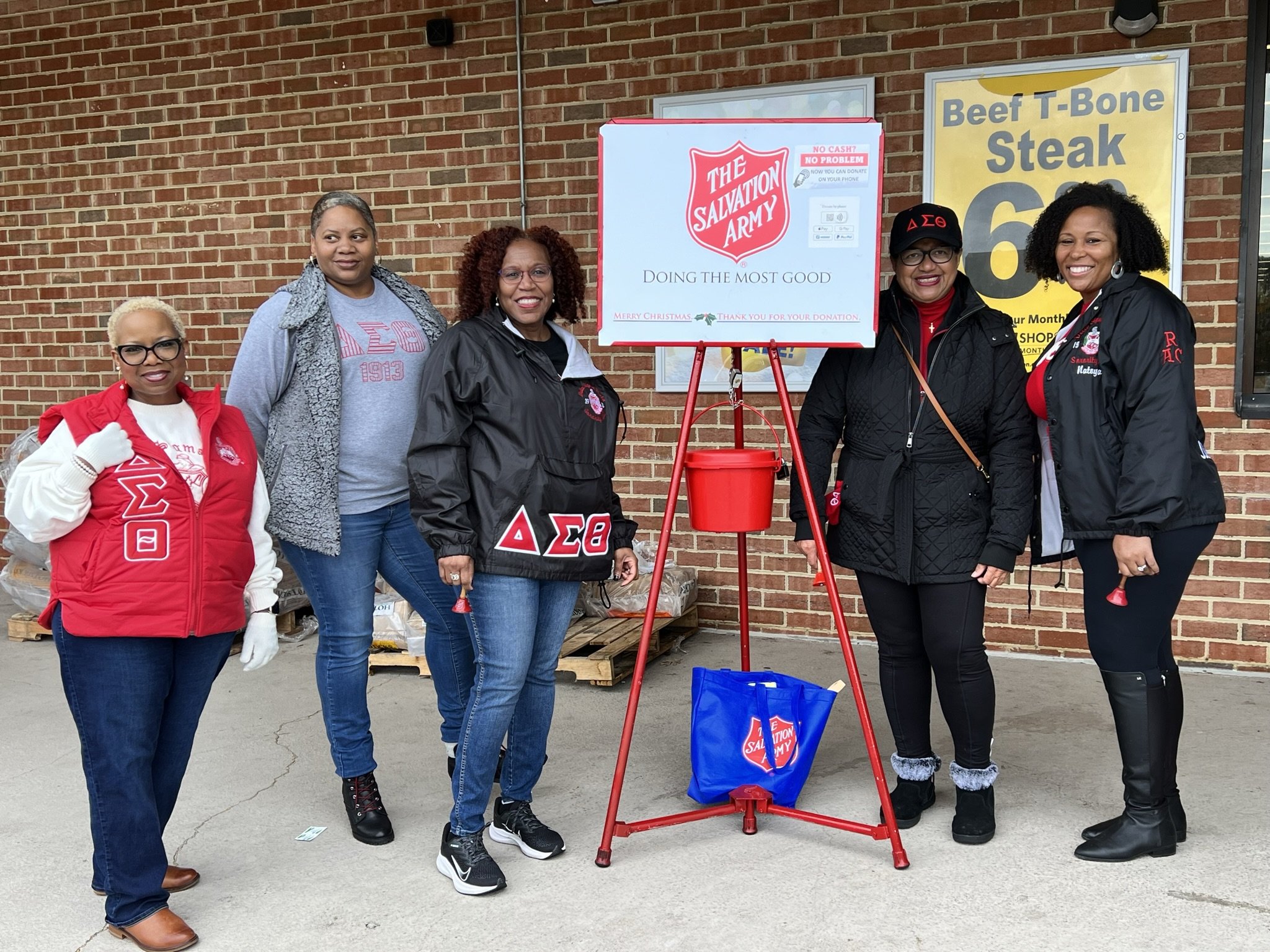 Ringing the Salvation Army Bell