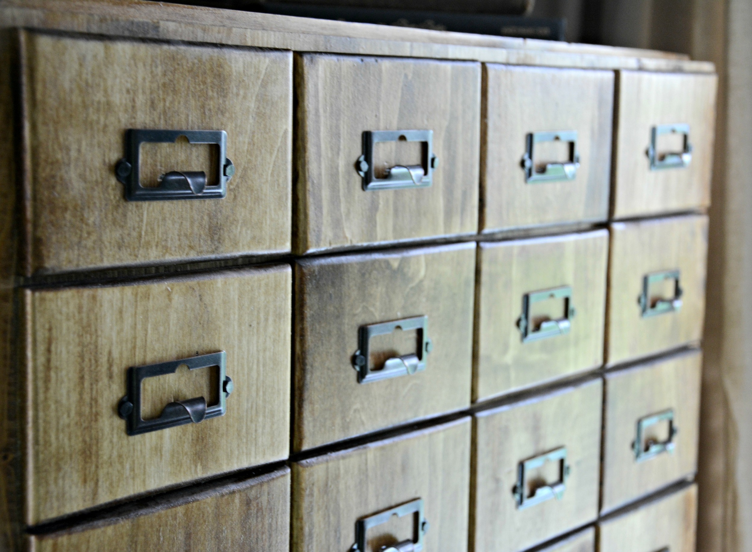 Diy Card Catalog Cabinet Tutorial