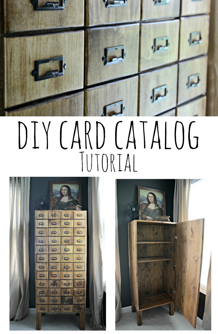 Diy Card Catalog Cabinet Tutorial