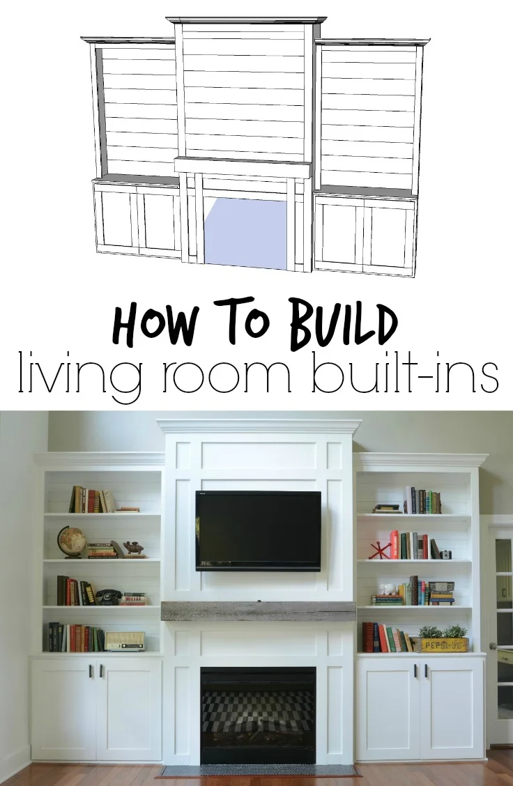 Living Room Built-Ins Tutorial + Cost — Decor and the Dog