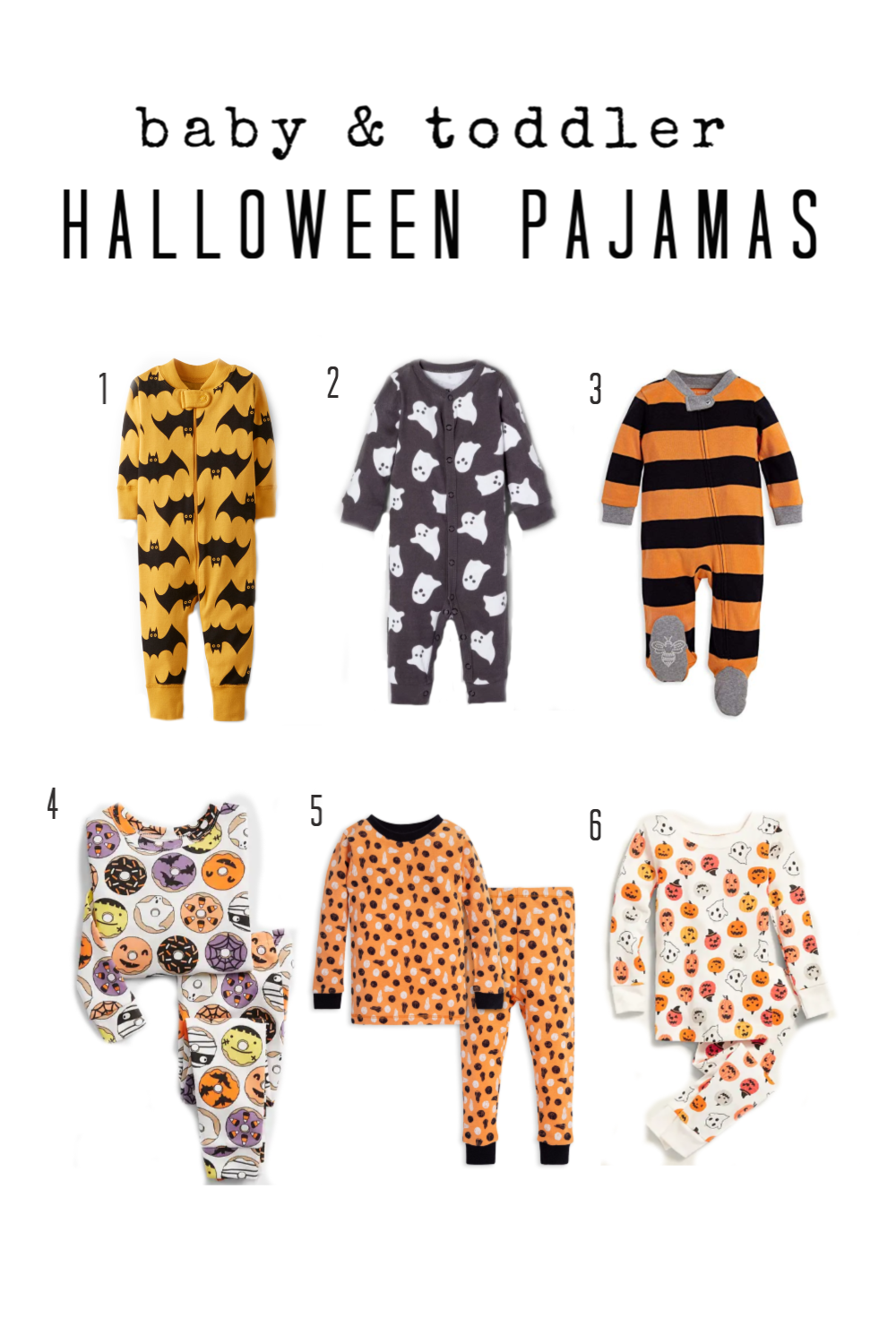 Cute Halloween Pajamas for Baby & Toddler — Decor and the Dog