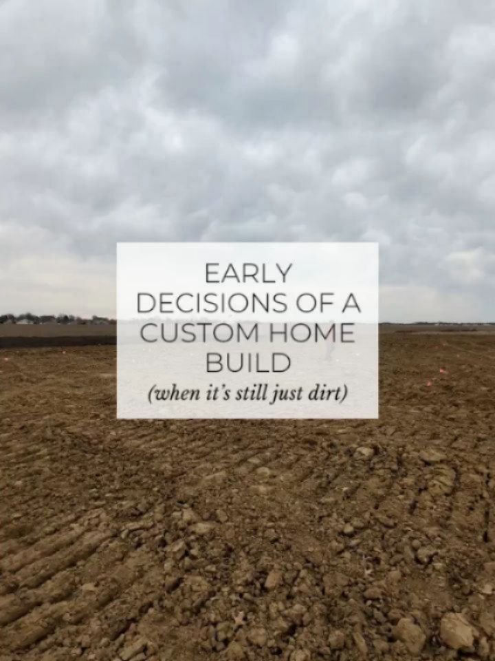 Early decisions of a custom home build&hellip; when it&rsquo;s still just dirt.

This week:
 &bull; Moved the house back 25 ft because it felt too close to the road (privacy >>>>>)
 &bull; Yes, it costs more in driveway + utilities. Bu