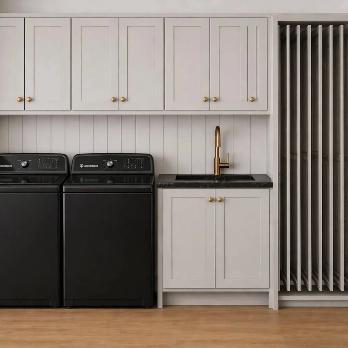 There was some great discussion yesterday in Stories/DMs regarding laundry. Turns out I'm not the only one with strong opinions on laundry systems.

Here's the basic plan for our new build. I love a beautifully designed laundry room but let's be real