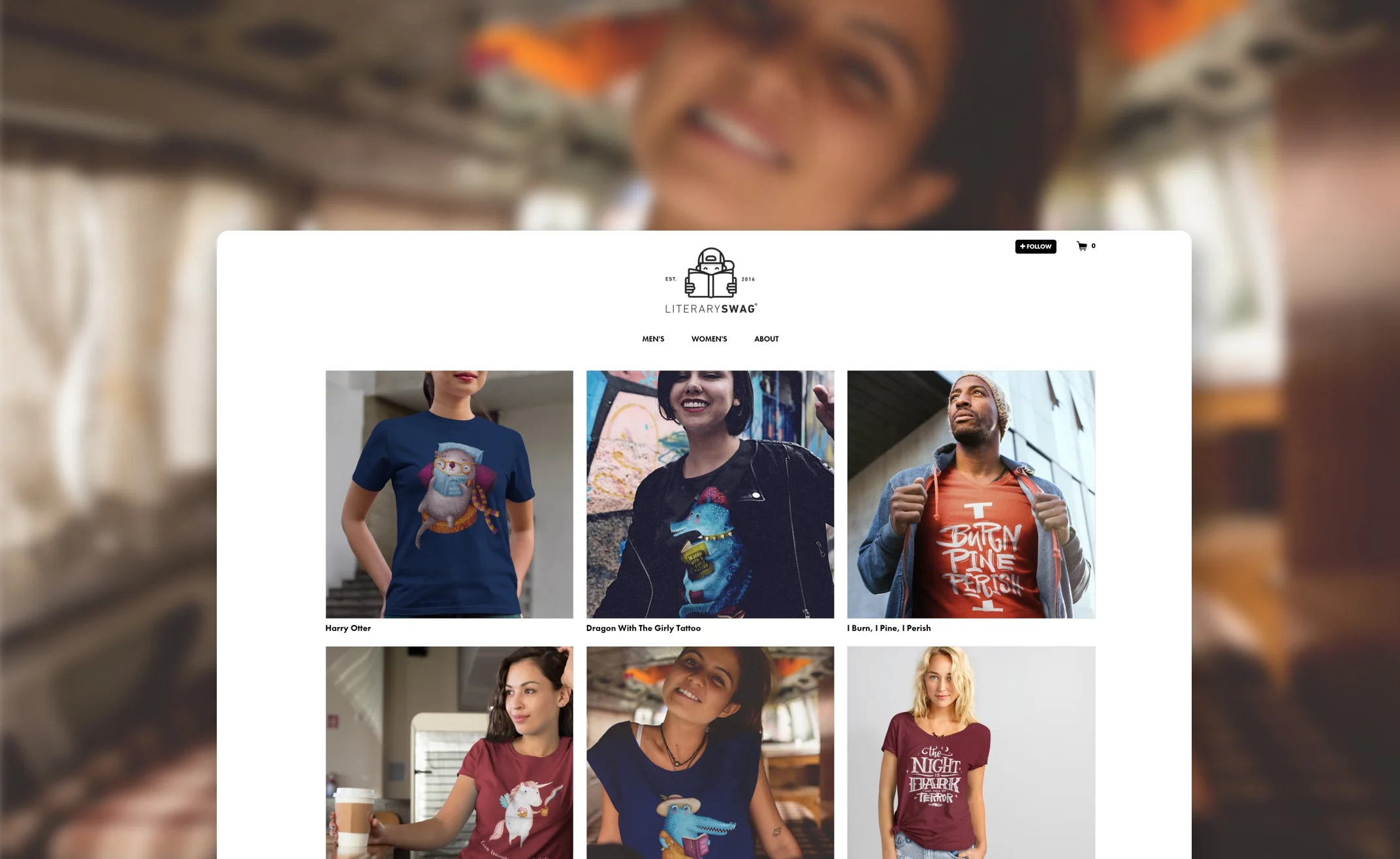 Literary Swag is an online store selling merchandise inspired by books.