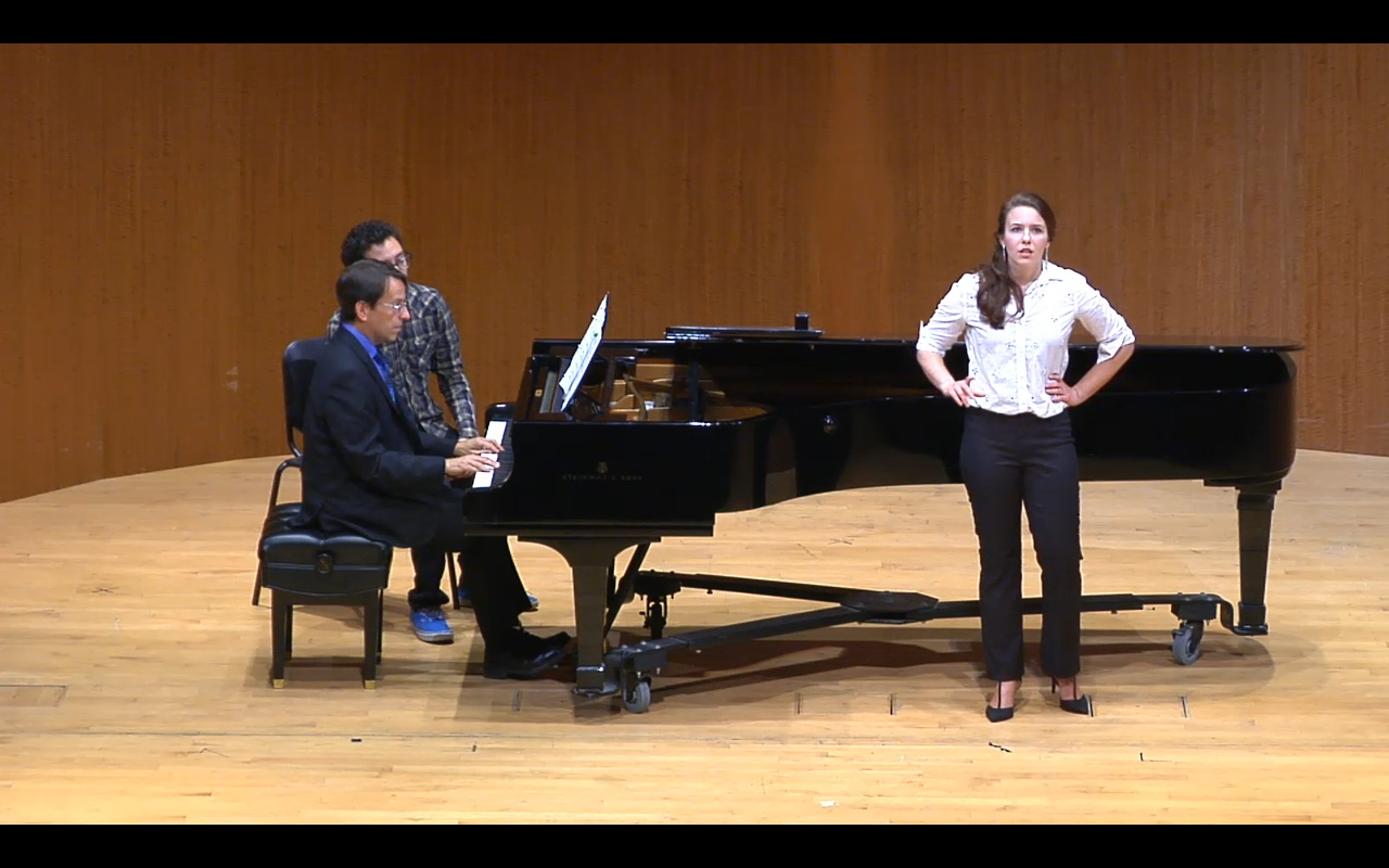 Performing Jake Heggie's At the Statue of Venus at the San Francisco Conservatory of Music, 2014