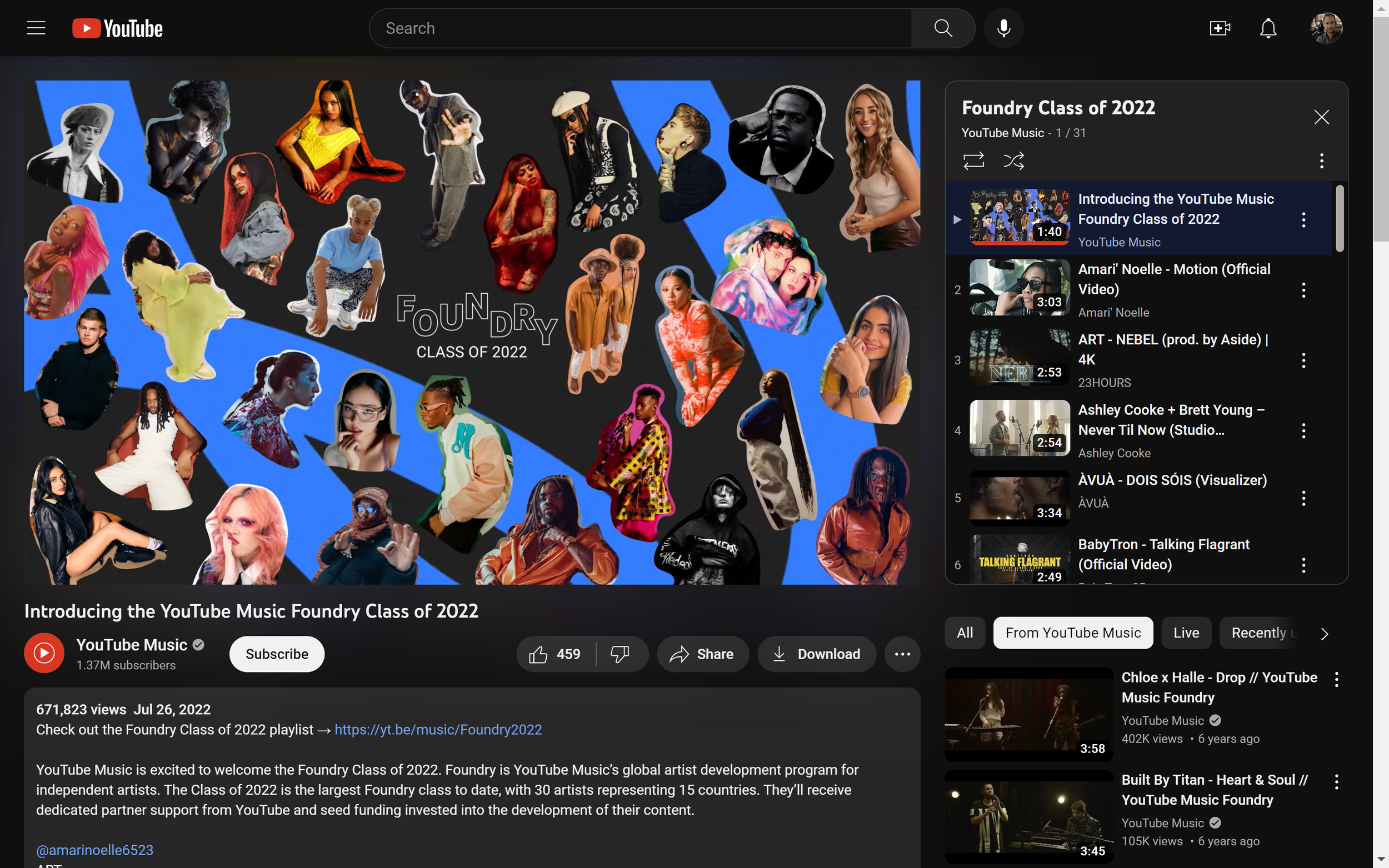 YouTube Foundry — Andrew Lloyd-Jones