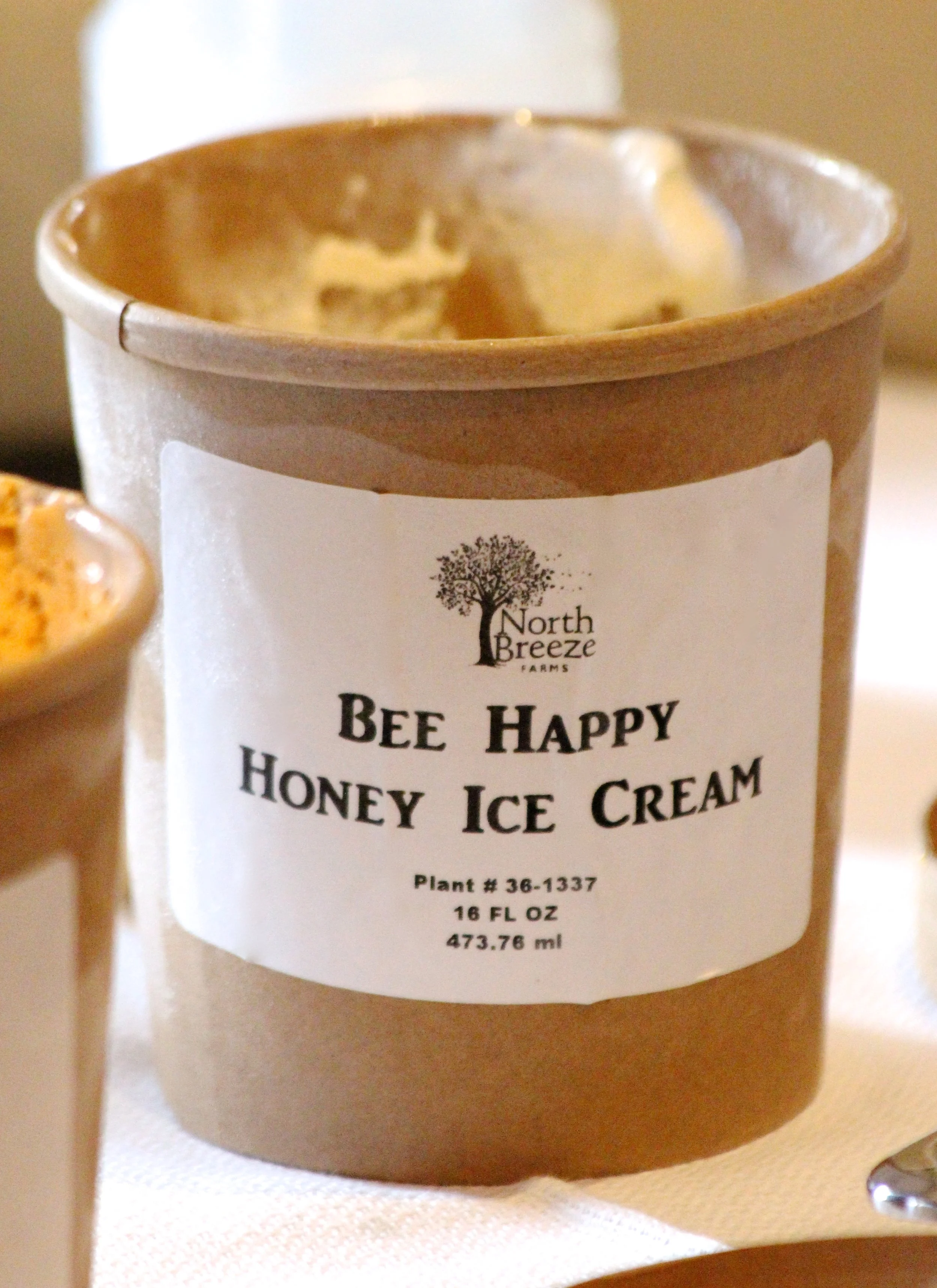 Bee Happy Honey Ice Cream $5.99