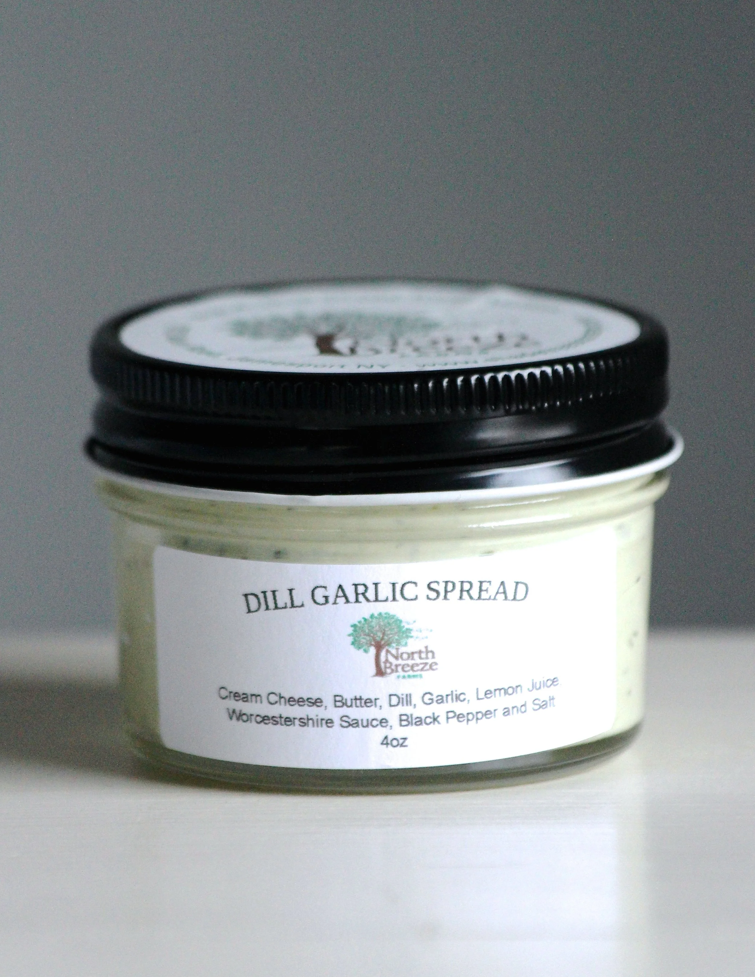 Dill Garlic Spread 4oz $8, 8oz $16