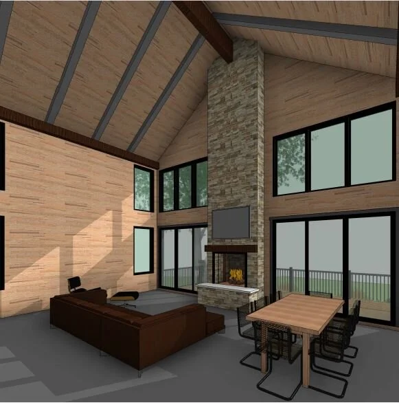 Breathtaking lake views from the three season sun room.
