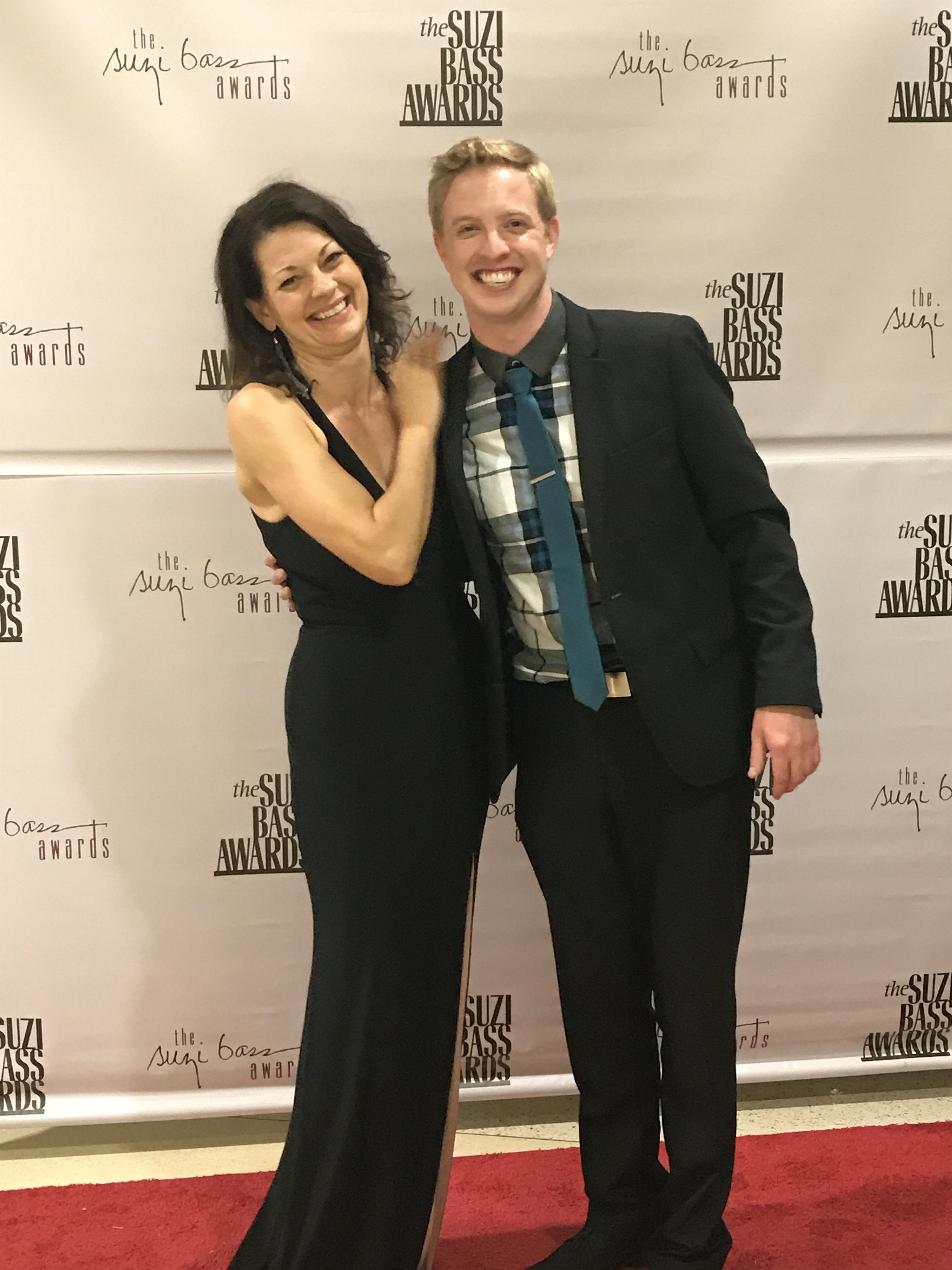  With Kristen Markiton at the 2017 Suzi Bass Awards.  