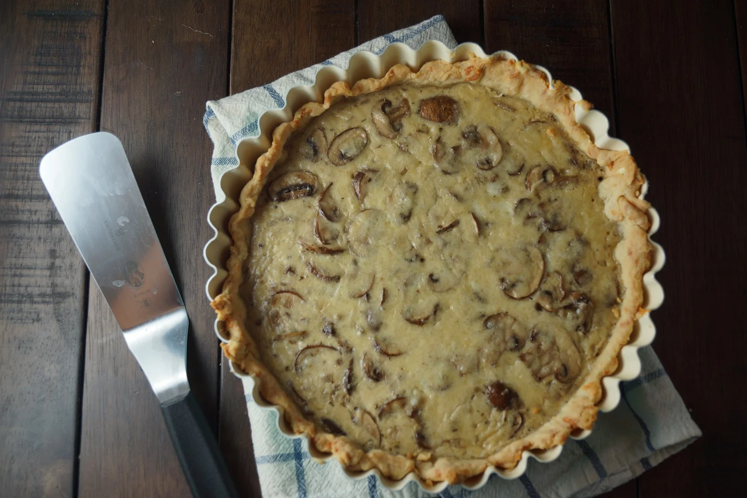 4.3.15 Mushroom Mascarpone Tart with Parmesan Crust