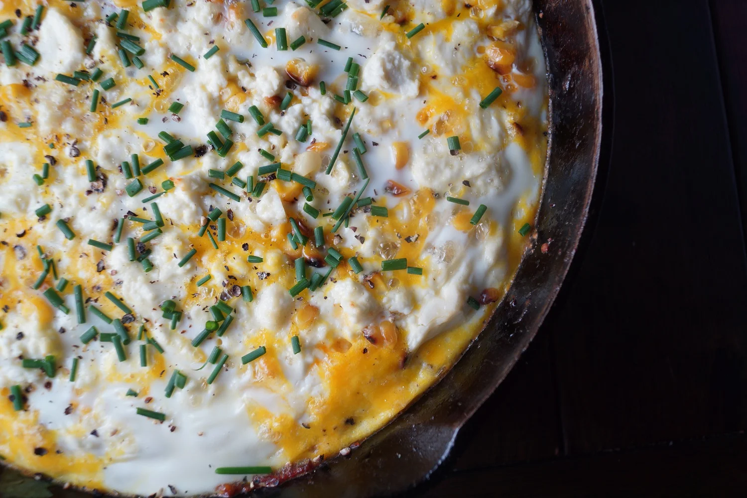 8.19.15 Tomato, Sweet Corn, and Feta Frittata