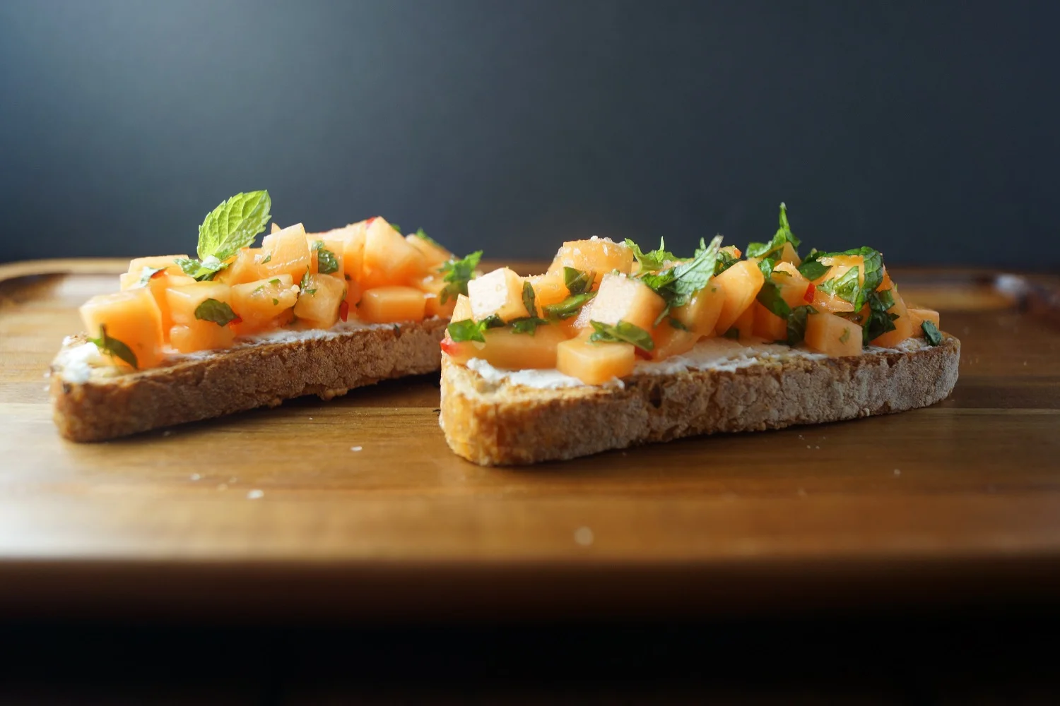 9.1.15 Fresh Melon Bruschetta