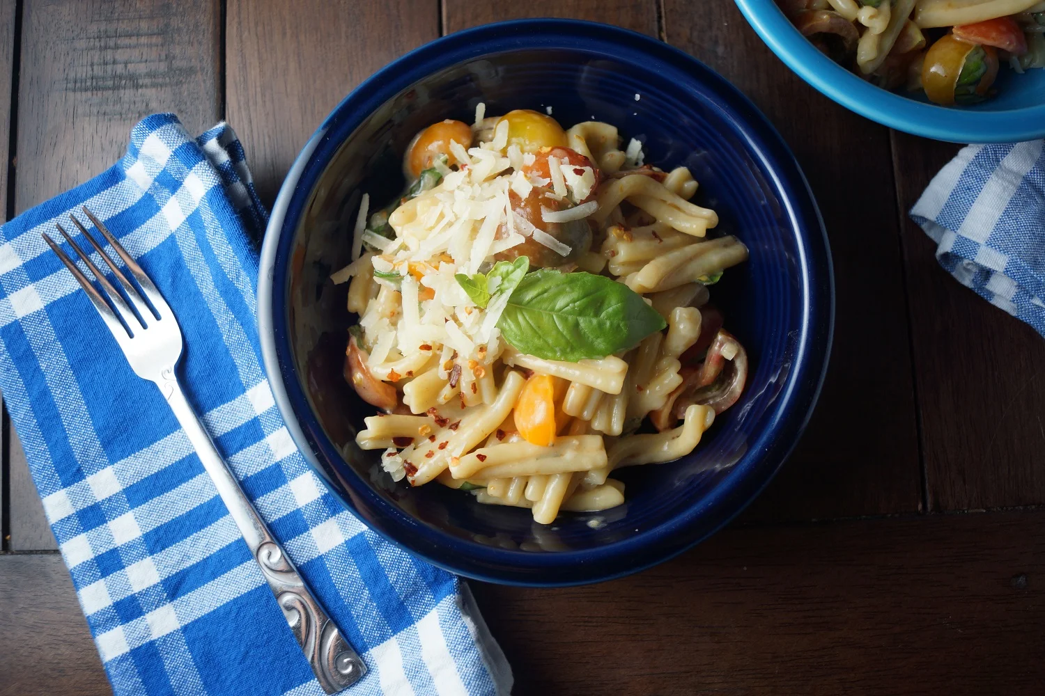9.4.15 Tomato, Basil, and Brie Pasta