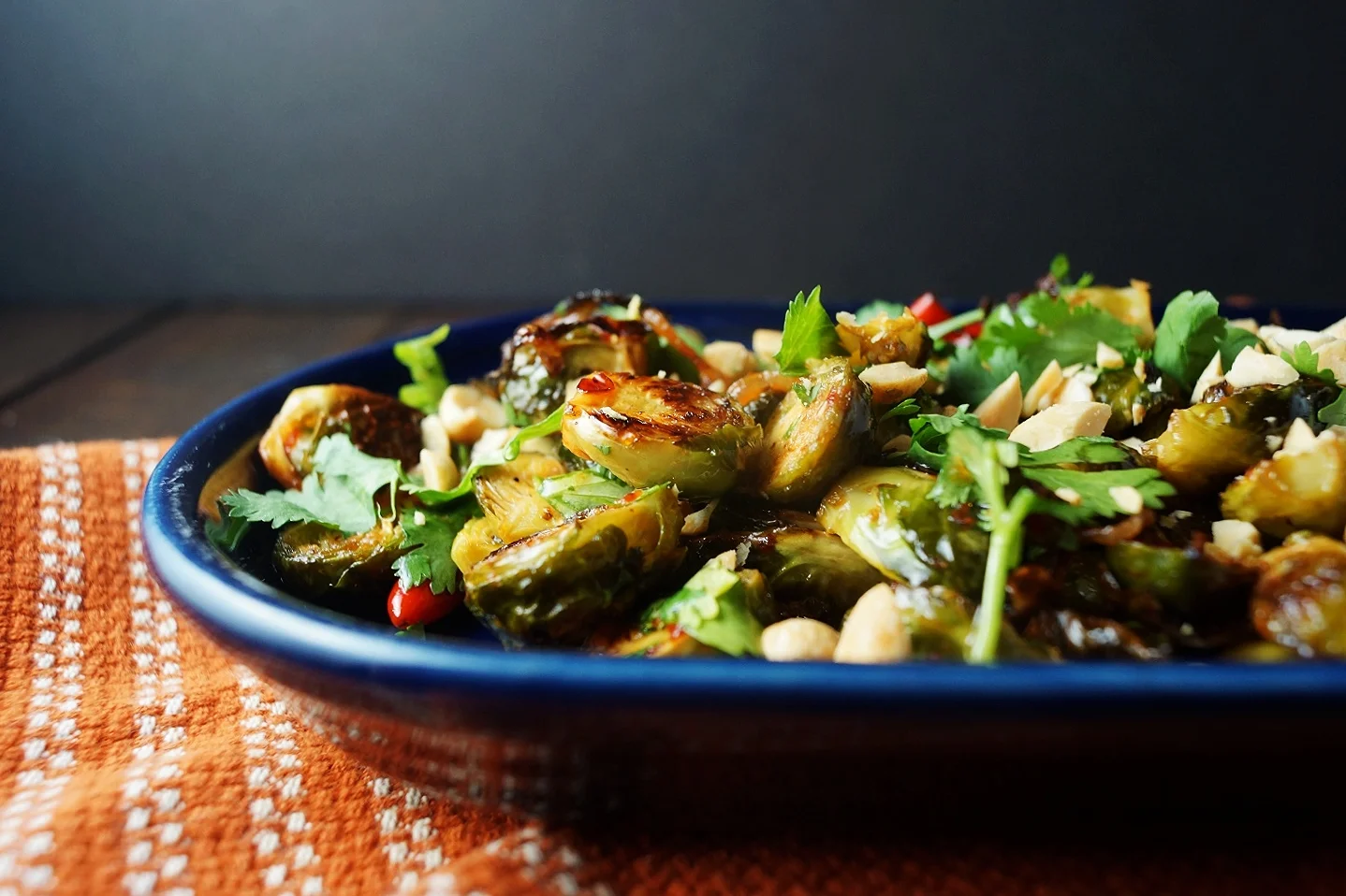 10.27.15 Sambal Roasted Brussels Sprouts with Fish Sauce Vinaigrette