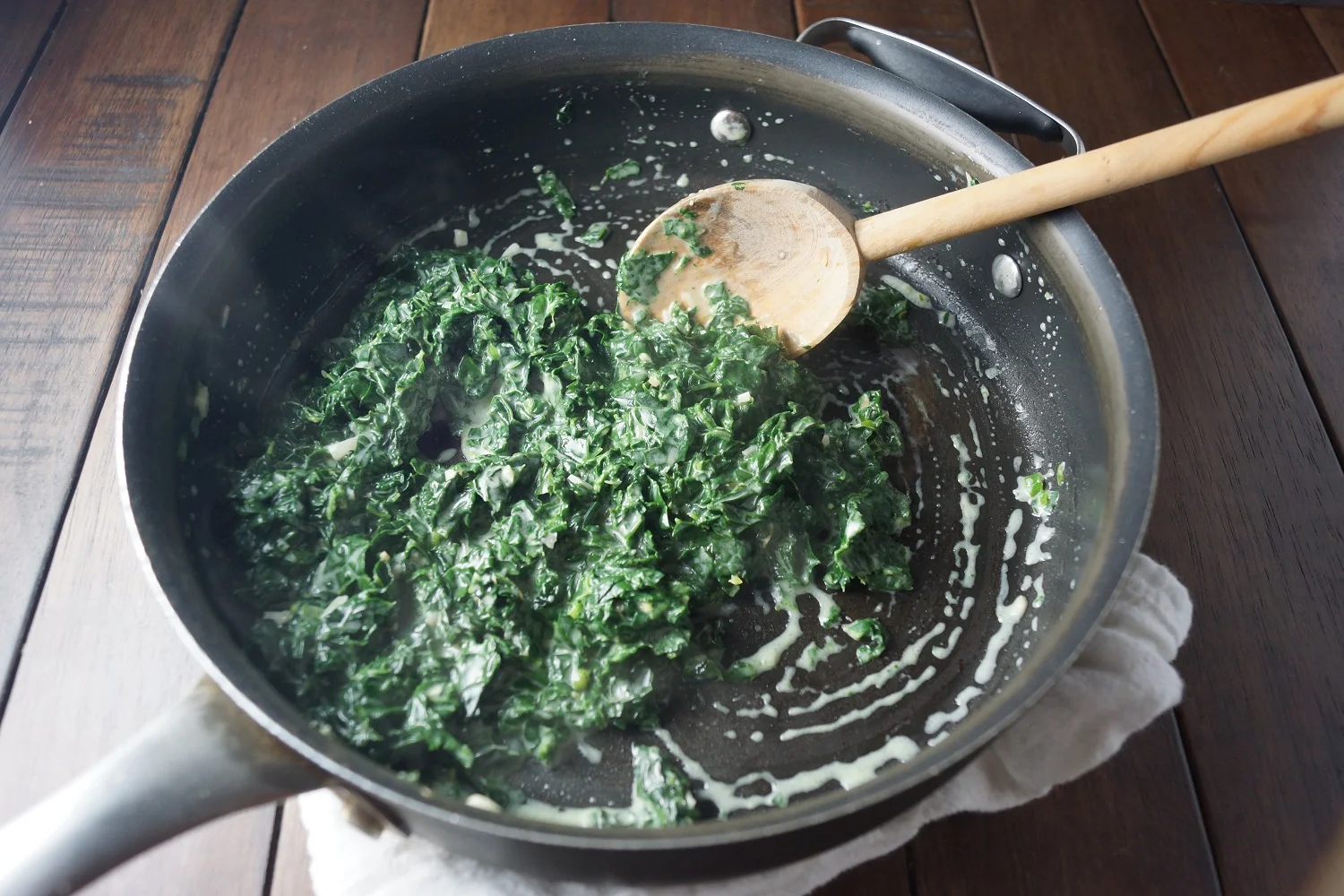 2.23.16 Spicy Sauteed Kale with Coconut Milk