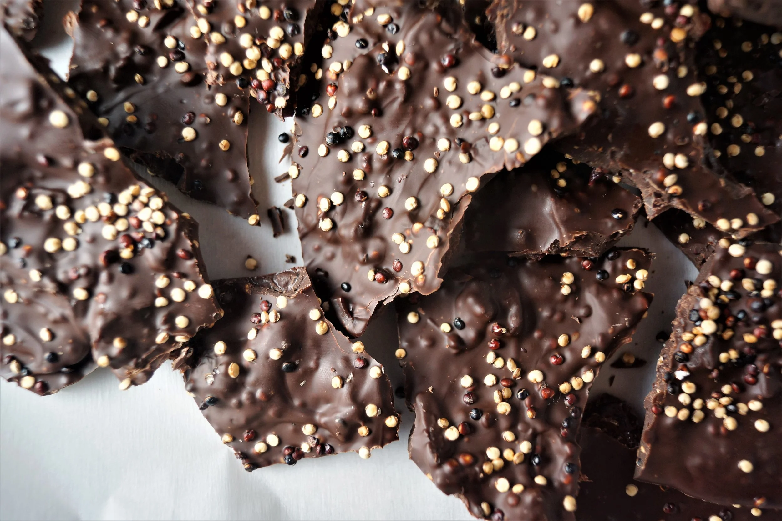 1.6.17 Dark Chocolate Cherry Quinoa Bark