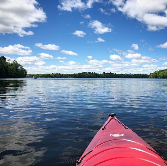 Perfect paddling weather ☀️ #chieflake #chippewaflowage