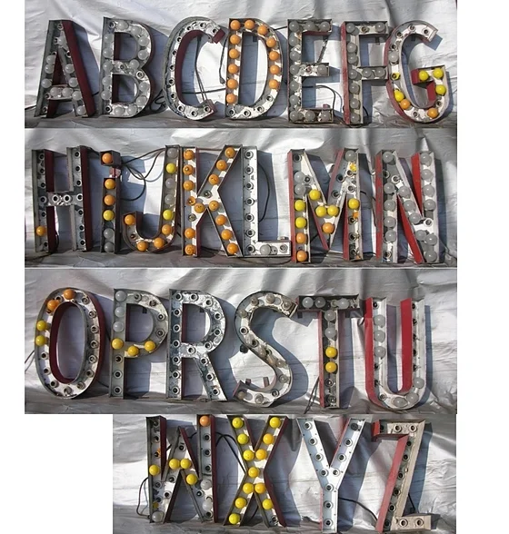 SMALL METAL AD LETTERS