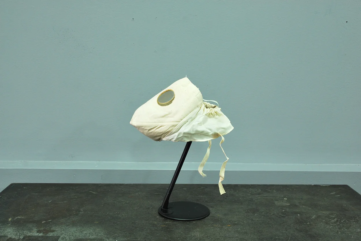 Dog Gas Mask with Display Stand — AGENT GALLERY CHICAGO