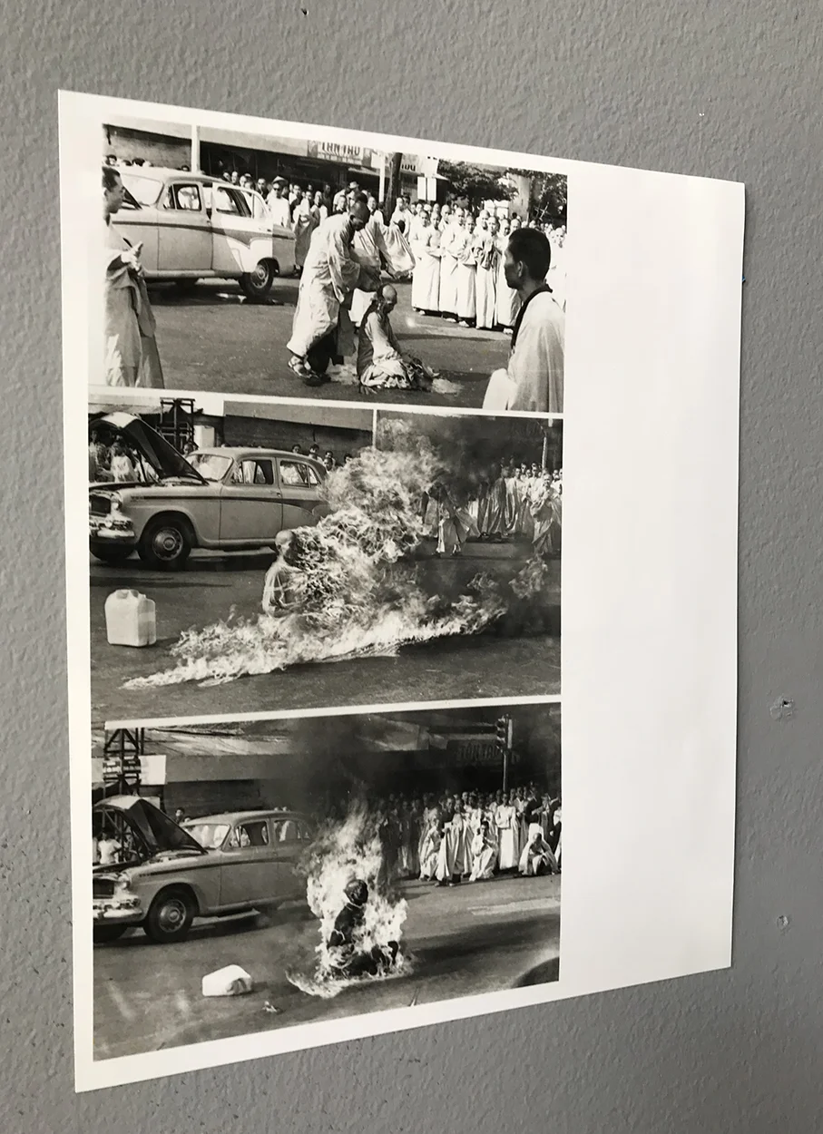 Original Burning Monk Sequential Press Photo — AGENT GALLERY CHICAGO