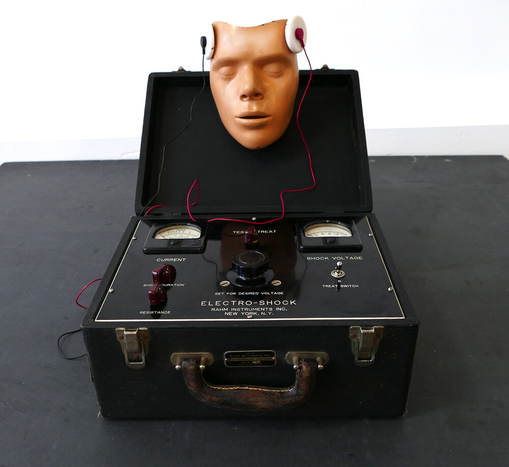 1940's Rahm Electro-shock With Surge Graph Recorder custom Case Quack  Medical Vintage Psych Ward 