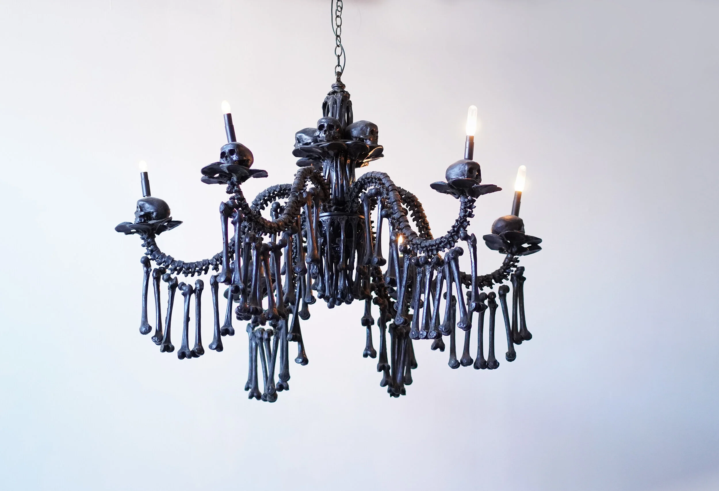 Bone Chandelier (Black) by Mariano Chavez 