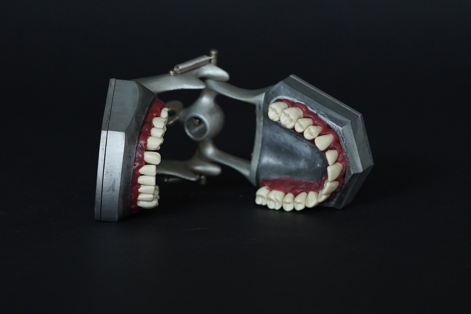 VINTAGE Dental Teeth Mold Ceramic Dentaform 1950s Complete Oddity 1044S