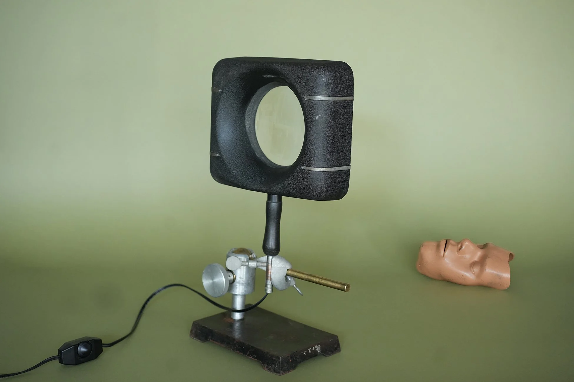1940's Magnifier Lamp with Custom Stand