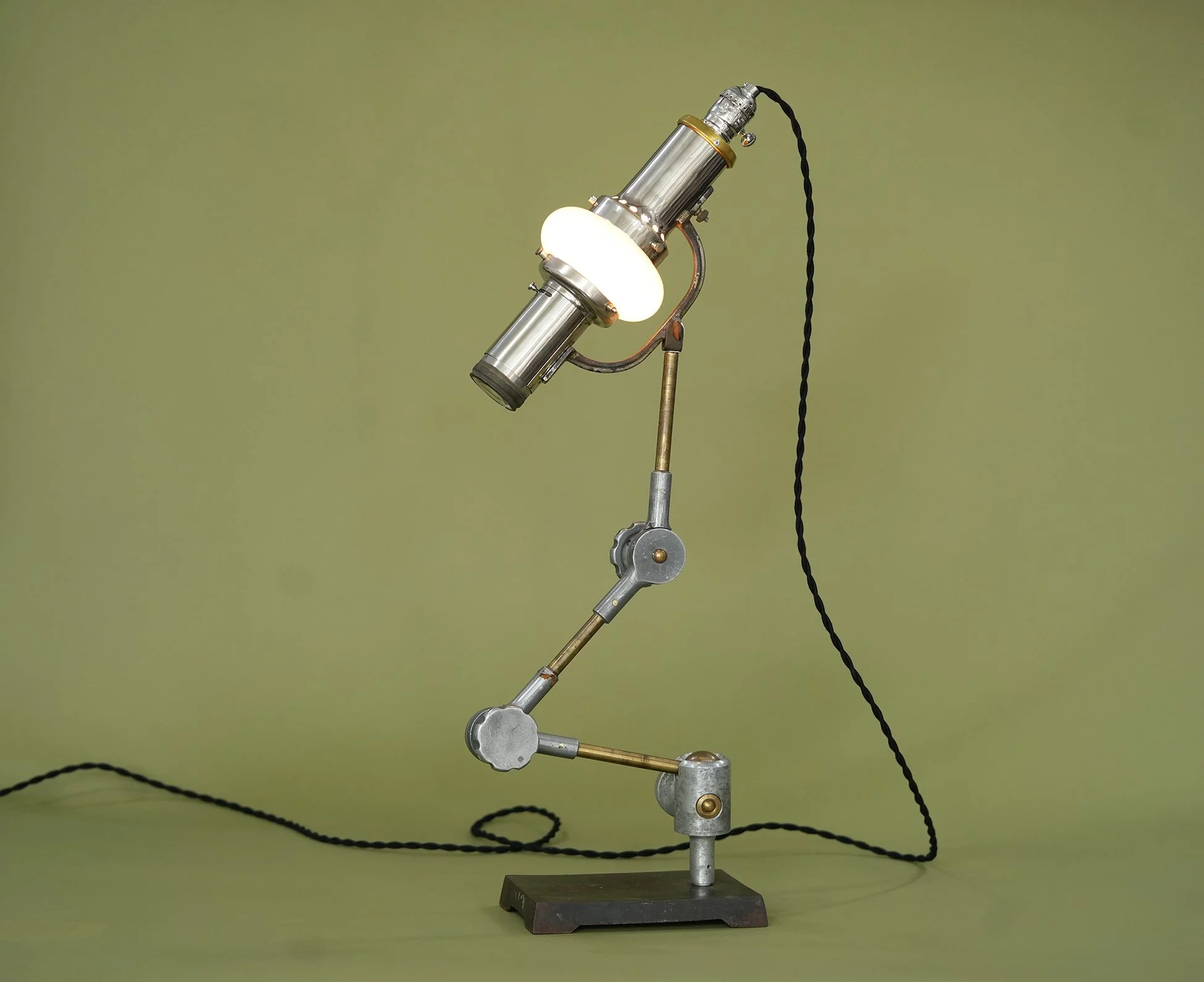 C.1915 Dentiscope Dental Surgical Lamp PITTSBURGH ELECTRIC SPECIALTIES CO