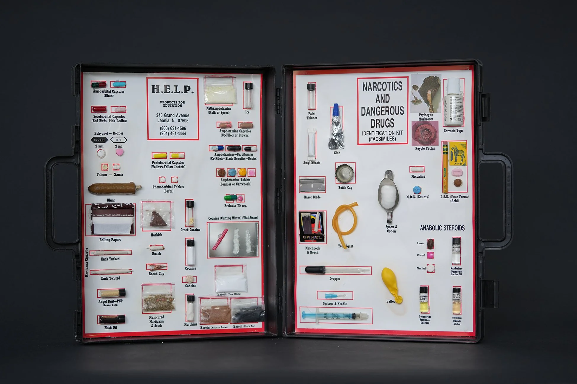 Vintage Educational Drug and Narcotics Identification Kit