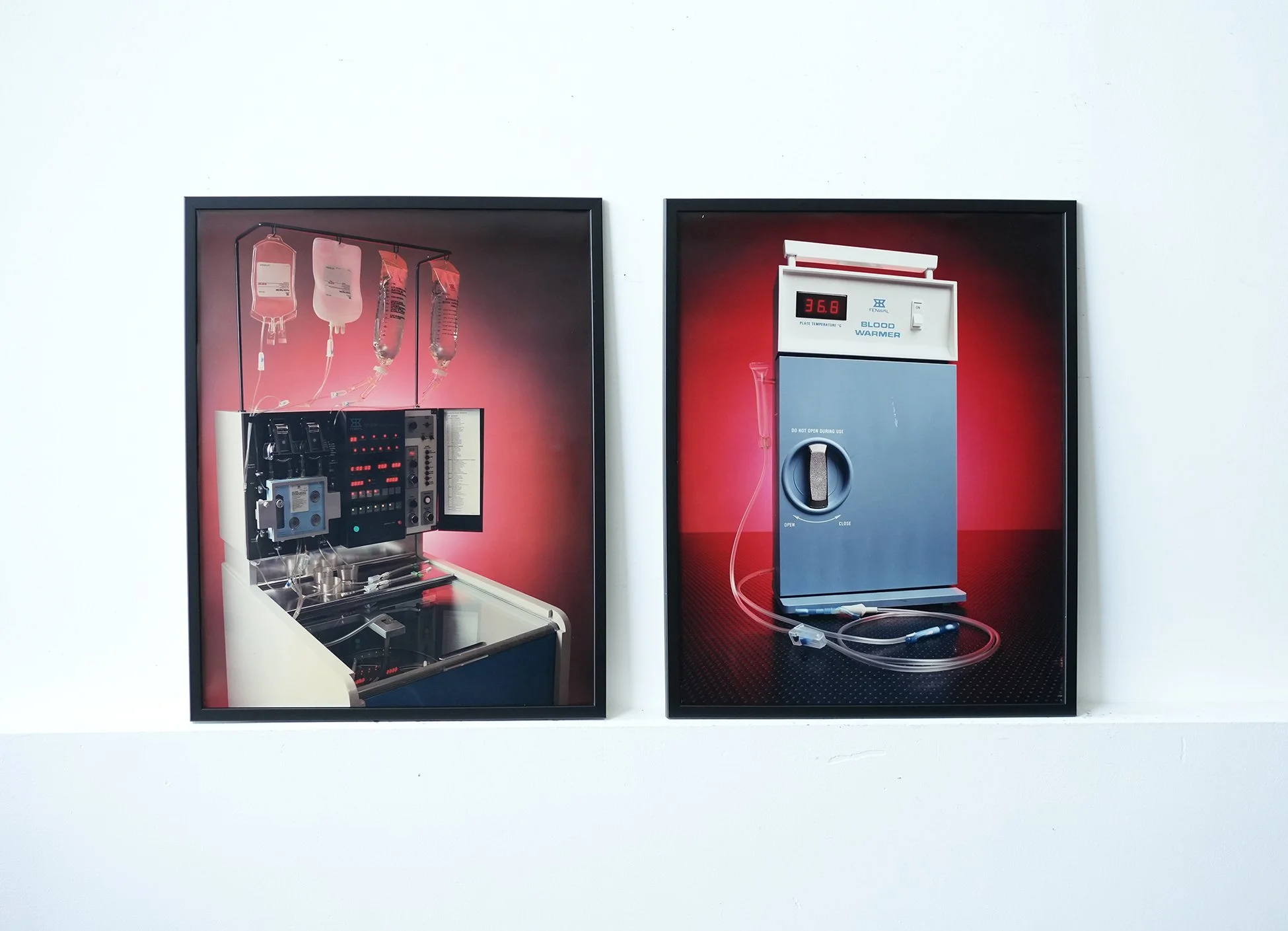 Framed Large Original Photos Blood Warmer and Blood Cell Separator Machine (Set)