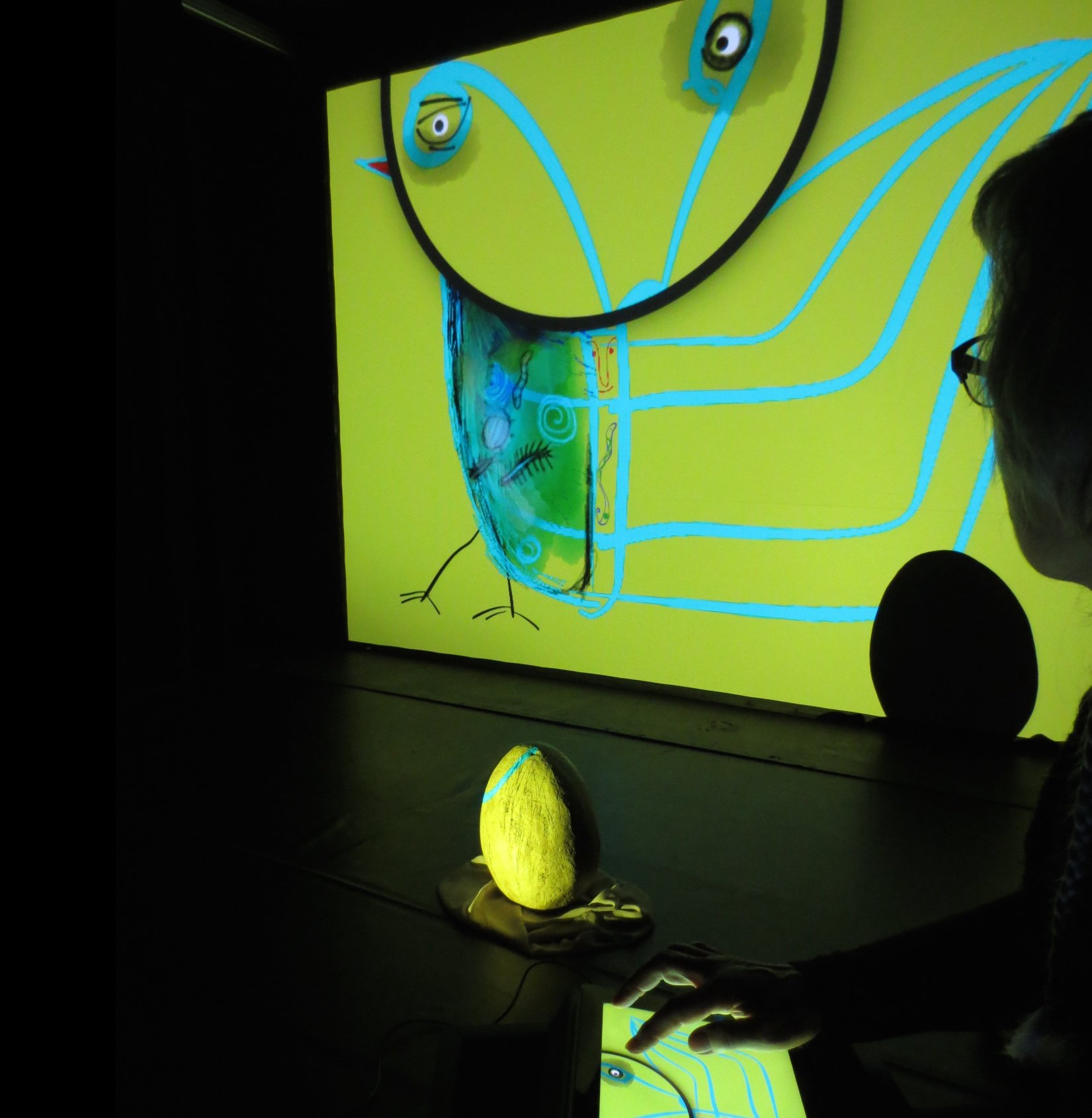 Ei-Pad Affe und Giraffe