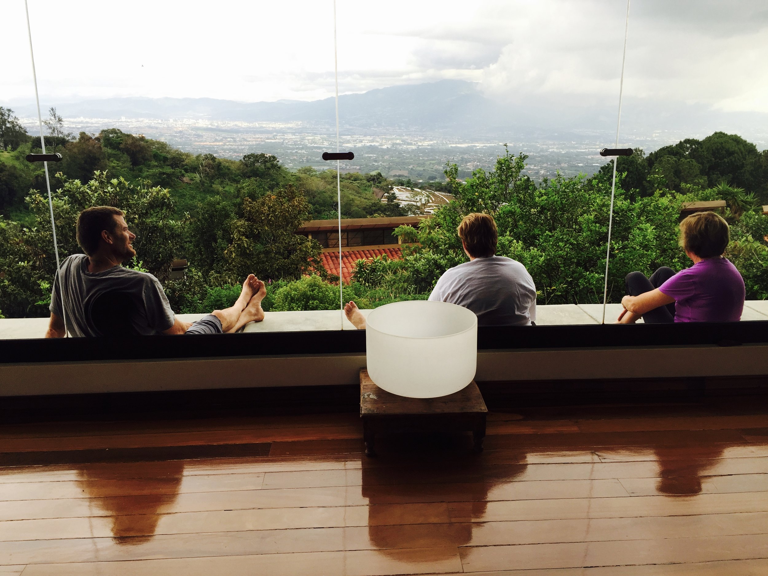 Looking out over the mountain to San Jose
