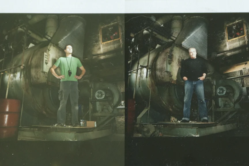 On the left I was standing in for Stacy Keach, who's on the right (ask your parents).