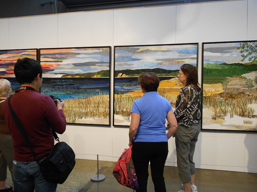 Michigan artist Ann Lovelace was the grand prize winner of 2013 with her quilt piece "Sleeping Bear Dune Lakeshore"