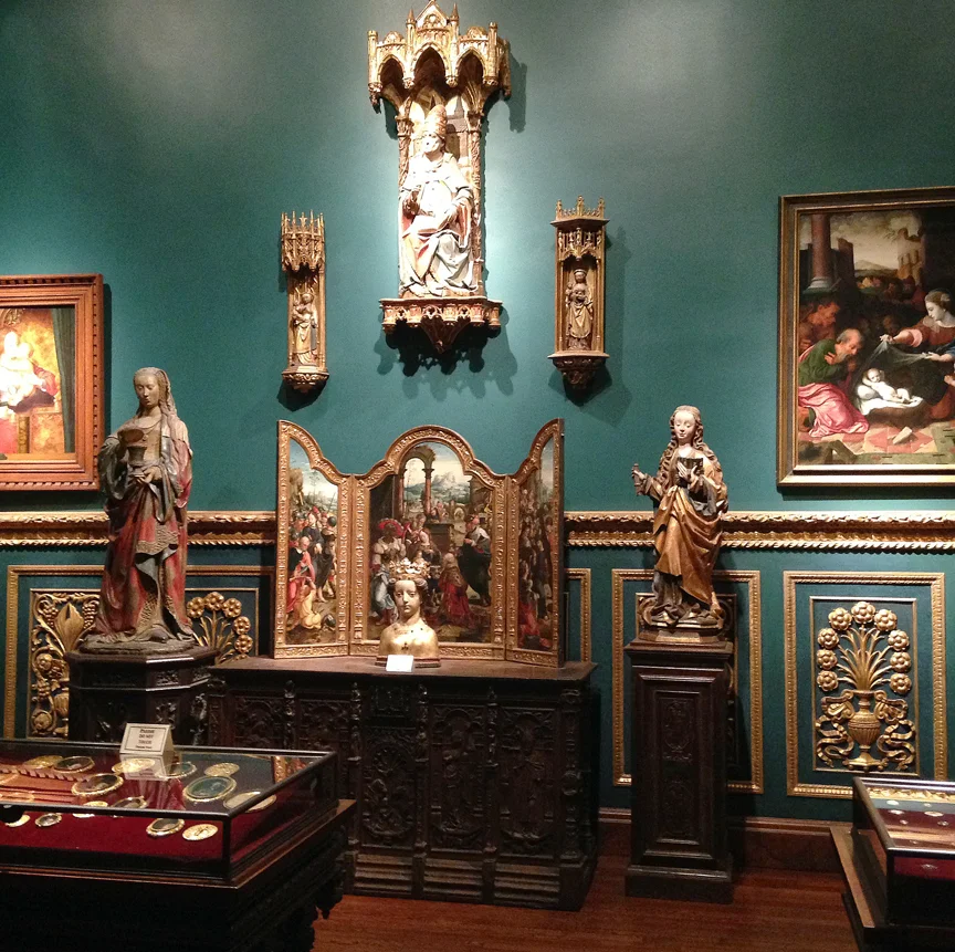 The Ringlings bought up thousands of paintings, sculptures, and objects in Etruscan, Asian, European and American art. 