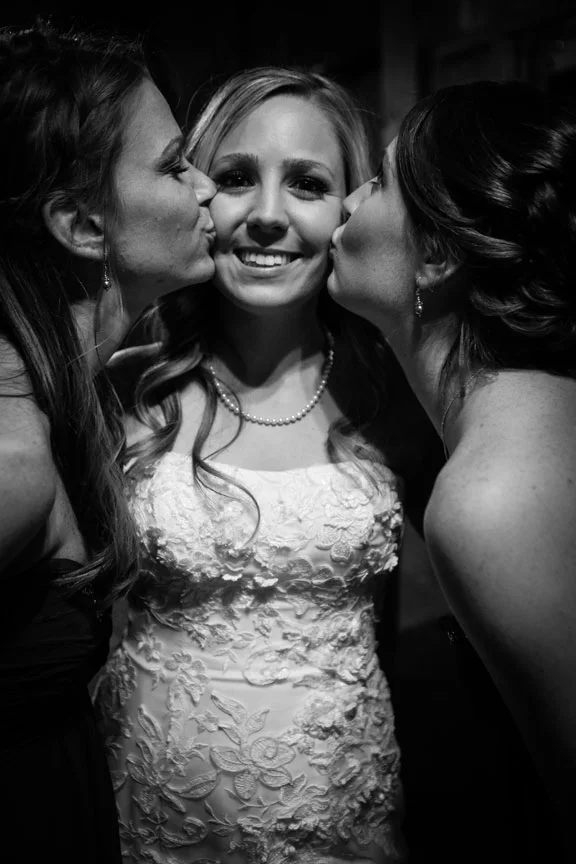 Bluemont Vineyard Bride at Wedding reception