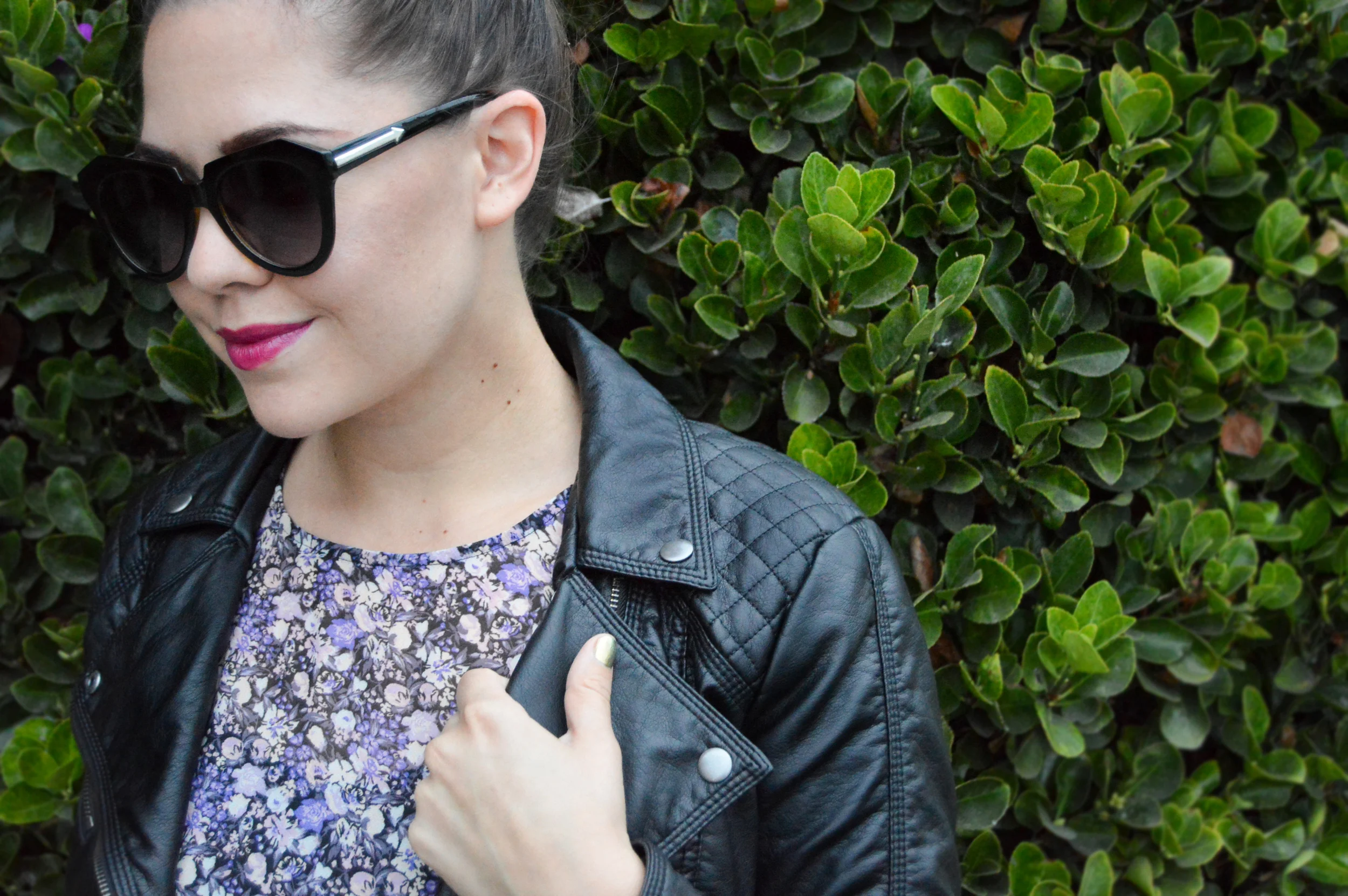 Leather & Floral via. Birdie Shoots