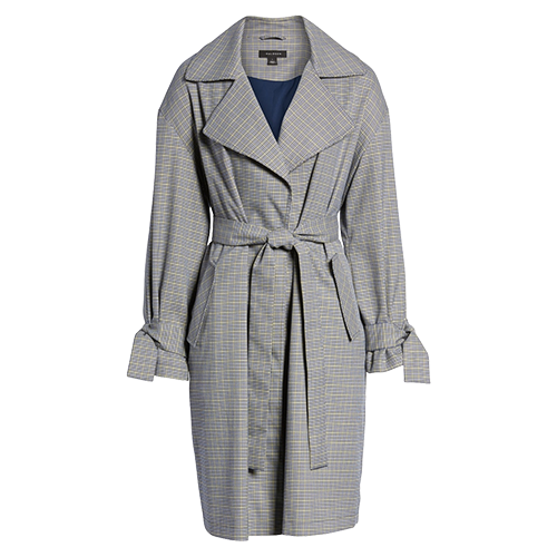 HALOGEN Lightweight Plaid trench Coat.png