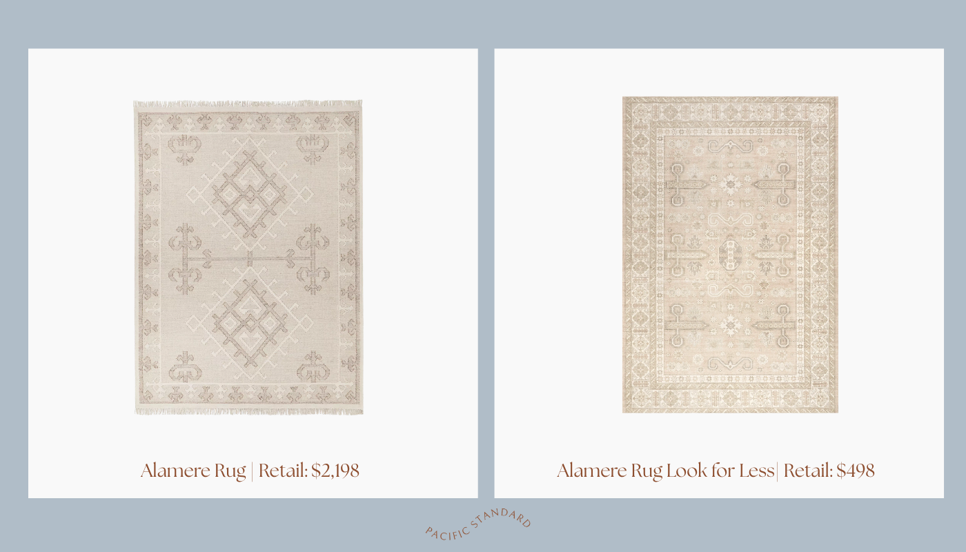 Serena and Lily Alamere Rug Look for Less Dupe | The Pacific Standard Blog