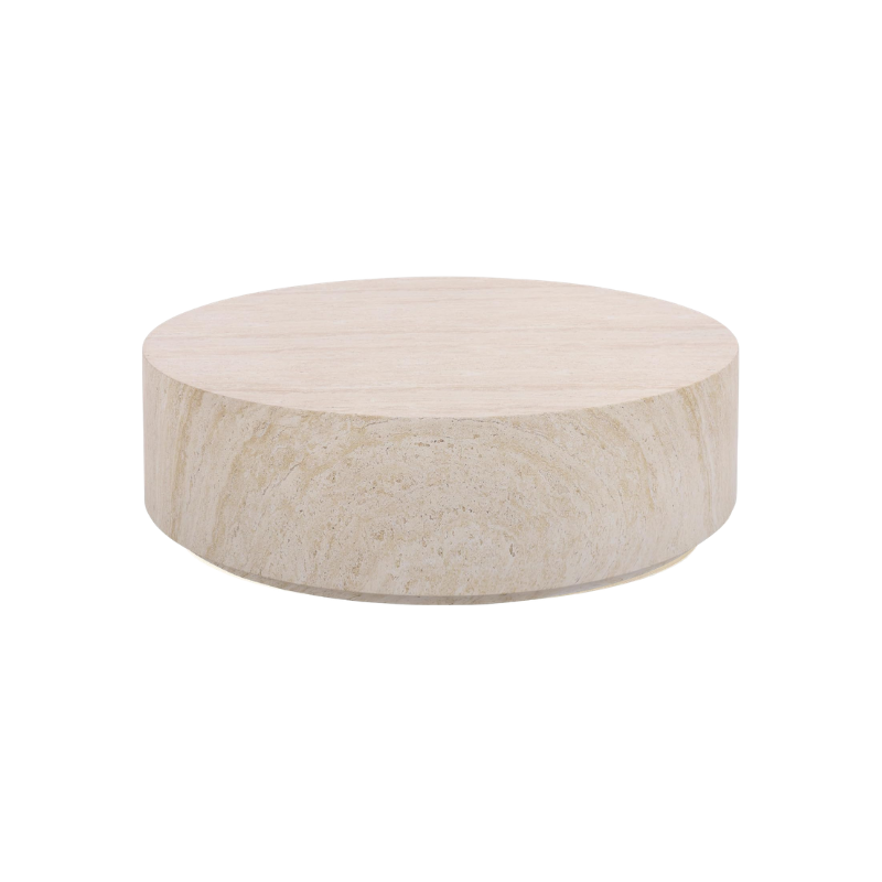 Serena and Lily Driftway Plinth Round Coffee Table Dupe | The Pacific Standard Blog