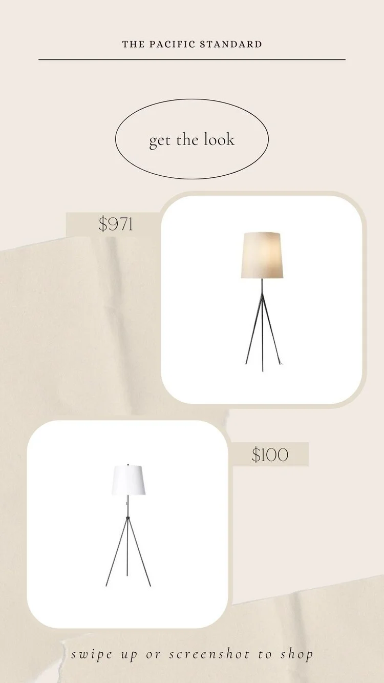 Restoration hardware Tripod Lamp Dupe