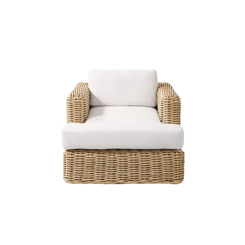 Serena and Lily Del Mar Swivel Chair Look for Less | The Pacific Standardard
