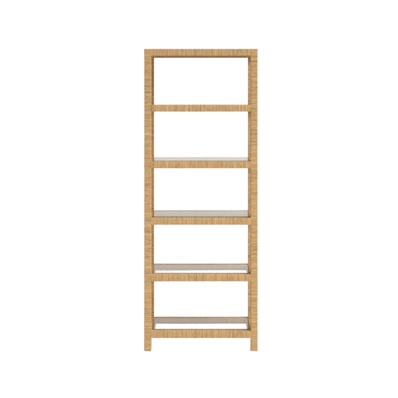 Serena and Lily Balboa Rattan Bookself Dupe | The Pacific Standard Blog