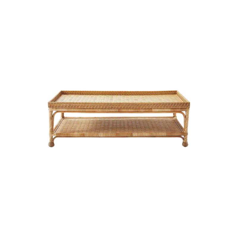 Serena and Lily South Seas Coffee Table look for less | The Pacific Standard