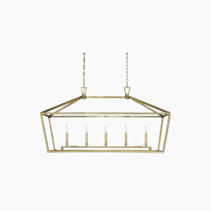 Serena and Lily kentfield Long Chandelier Dupe Look for Less | the Pacific Standad
