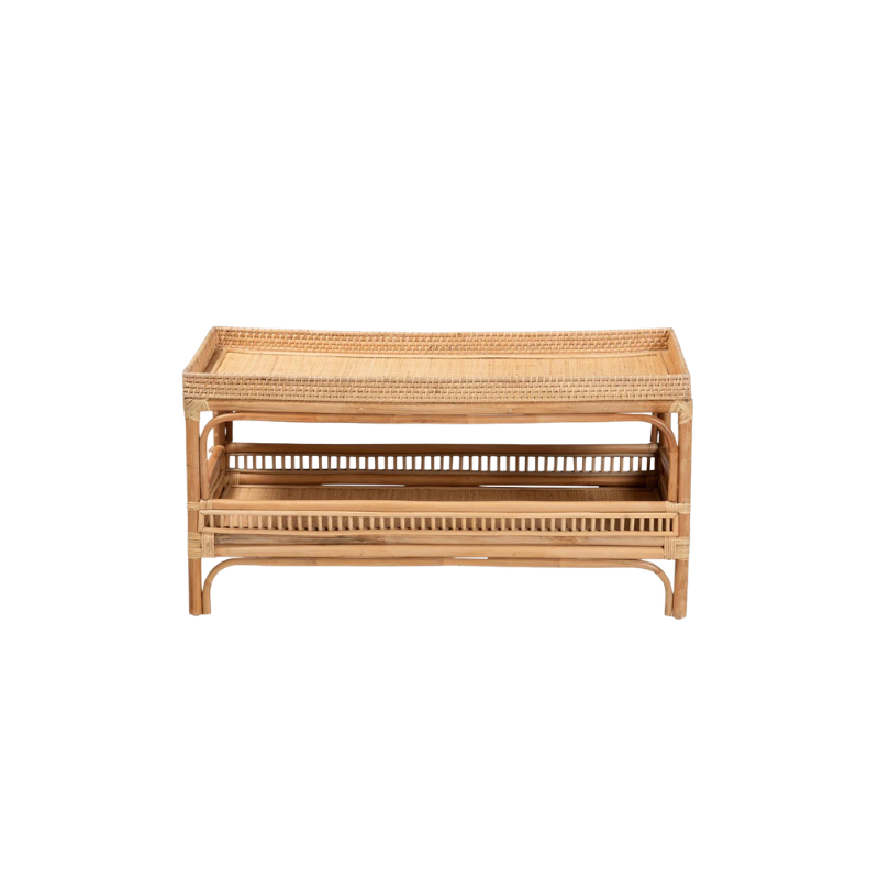 Serena and Lily South Seas Coffee Table DUPE look for Less | The Pacific Standard