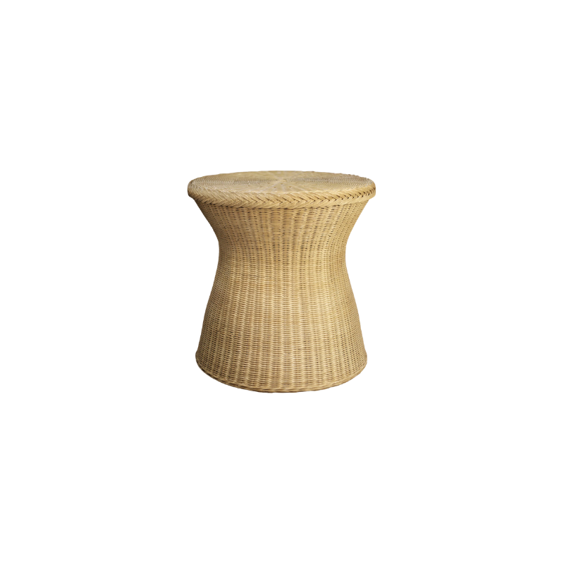 Serena and Lily Salinas Rattan Side Table Dupe | The Pacific Standard Blog