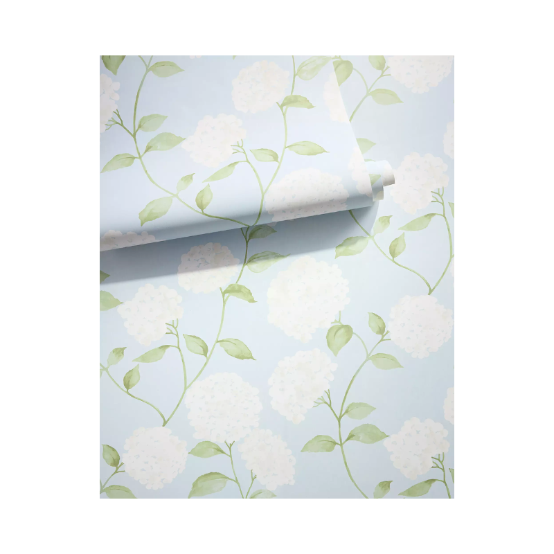 Serena and Lily Hydrangea Wallpaper Look for Less | The Pacific Standard Blog